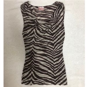 Johnny Heaven Zebra Tank Top